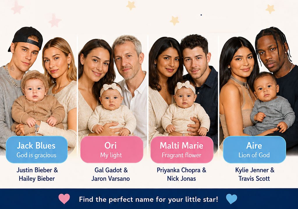 Most Famous Hollywood Celebrity Baby Names